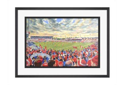 The Willows Stadium Fine Art Print - Salford Red Devils Rugby League
